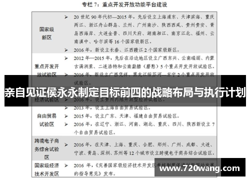 亲自见证侯永永制定目标前四的战略布局与执行计划