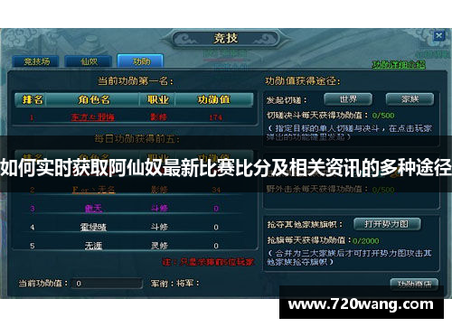 如何实时获取阿仙奴最新比赛比分及相关资讯的多种途径